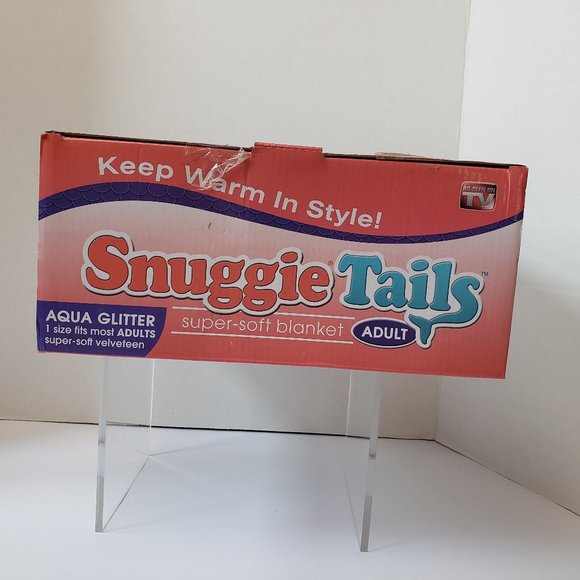 Snuggie Tails Adult Mermaid Tail Blanket Aqua Gltr - Picture 6 of 11